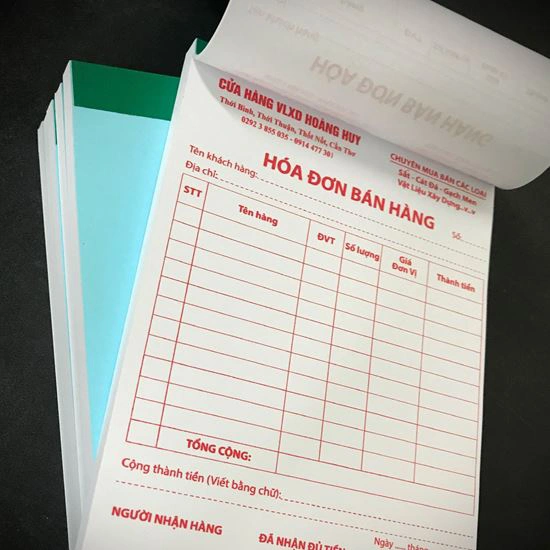 Dịch vụ in hoá đơn bán hàng tại Hải Phòng